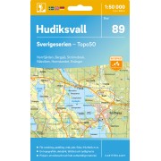 89 Hudiksvall Sverigeserien 1:50 000
